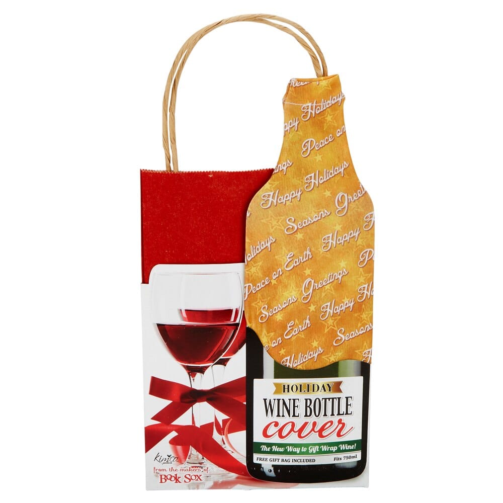 Christmas Wine Bottle Gift Bag and Cover