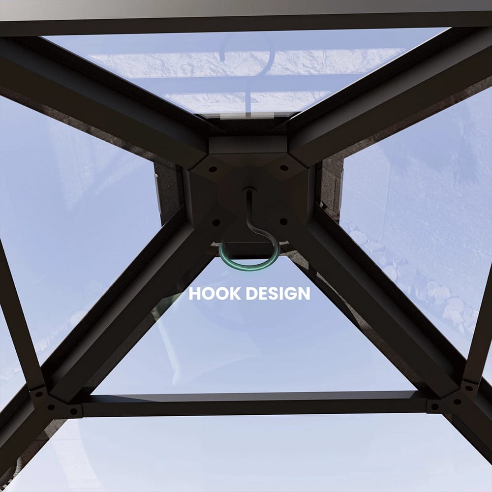 Rockport 11' x 11' Cedar Wood Hard Top Gazebo