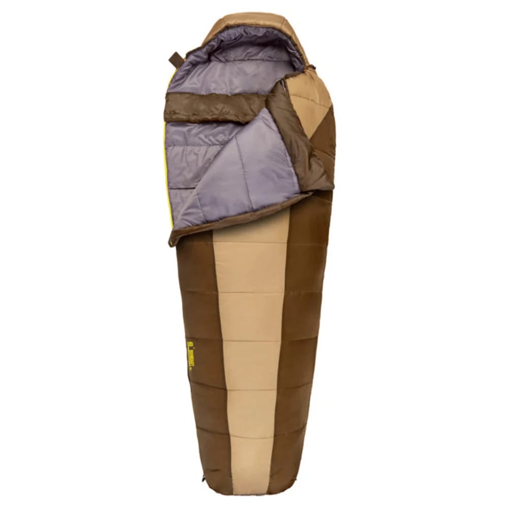 Slumberjack Boundary 40 Long Sleeping Bag, Brown/Tan