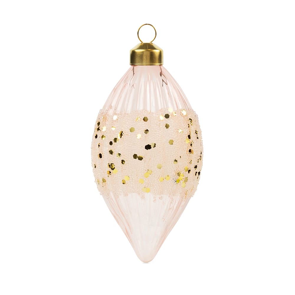 Famous Brand Soft Snow Glass Ornament Set, 12 Pack