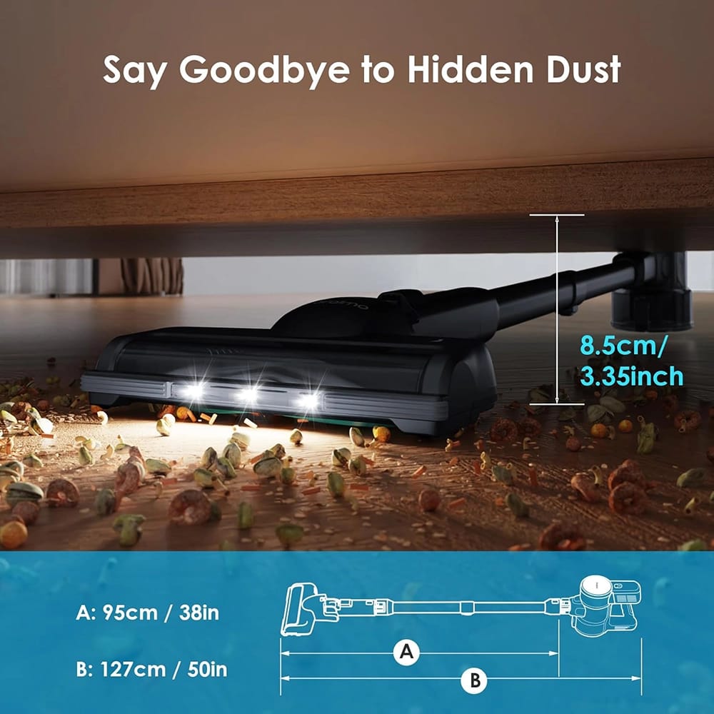 Oraimo Cordless Stick Vacuum, Gray