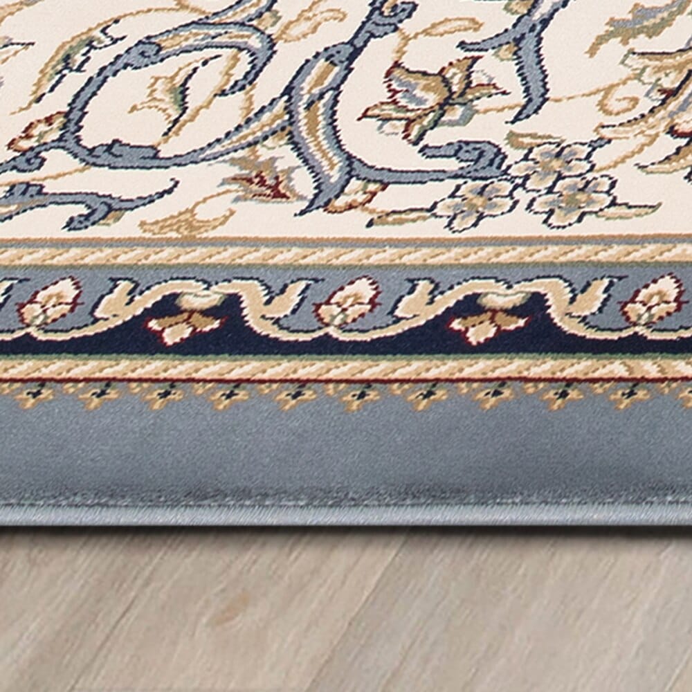 Newbury Area Rug, 10'10" x 15', Jamila Blue/Ivory