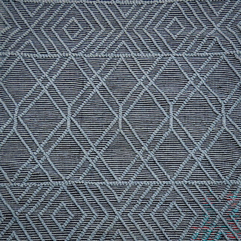 Hand Woven Polyester Indoor/Outdoor Rug, Navy, 4' x 6'