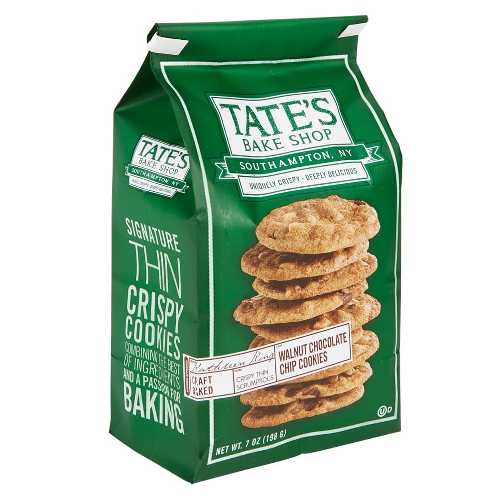 Tate's Bake Shop Walnut Chocolate Chip Cookies, 7 oz