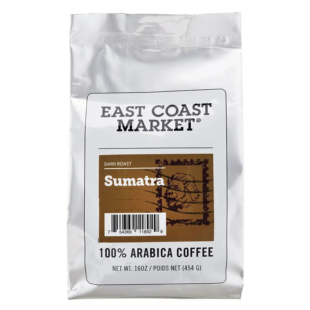 East Coast Market Sumatra Dark Roast Ground Coffee, 16 oz