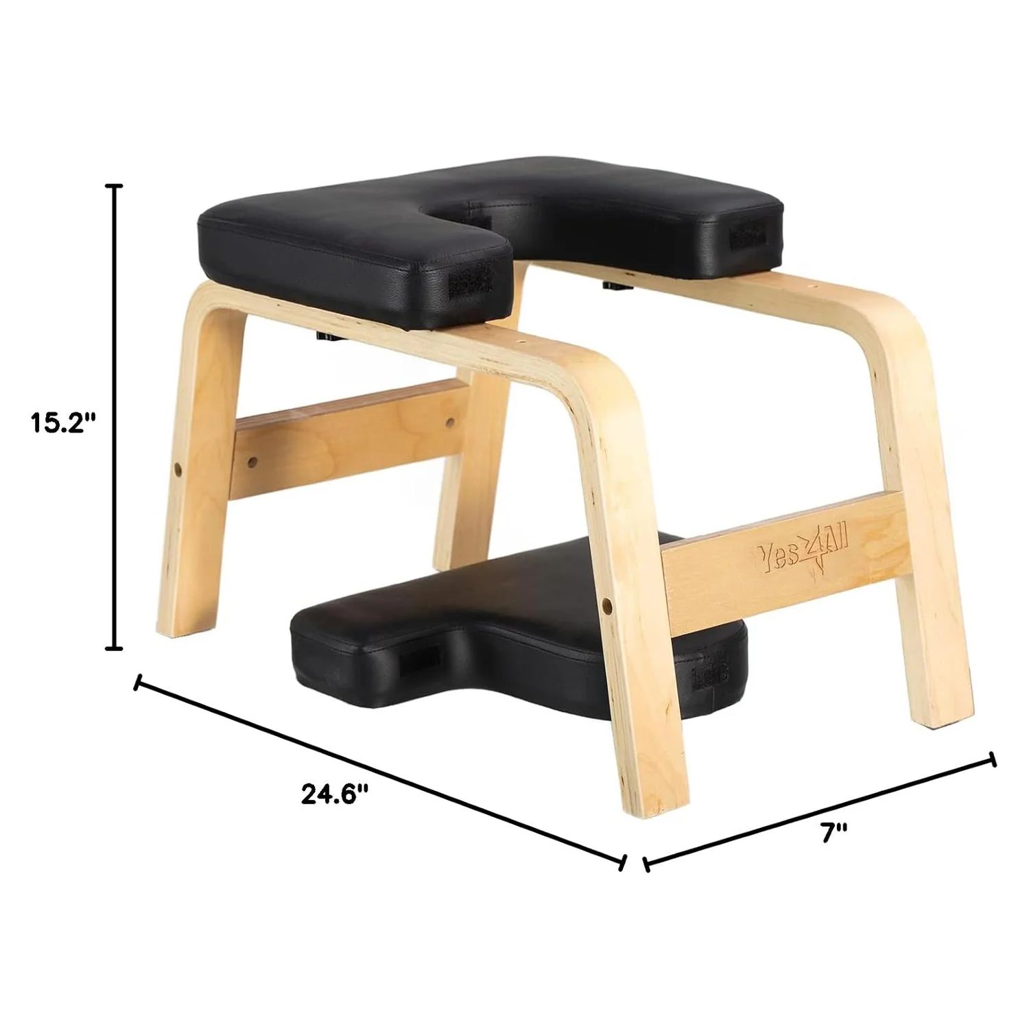 Yes4All Wooden Yoga Stool, Black