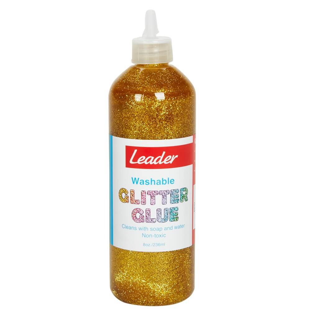 Washable Glitter Glue, 8 oz, Gold