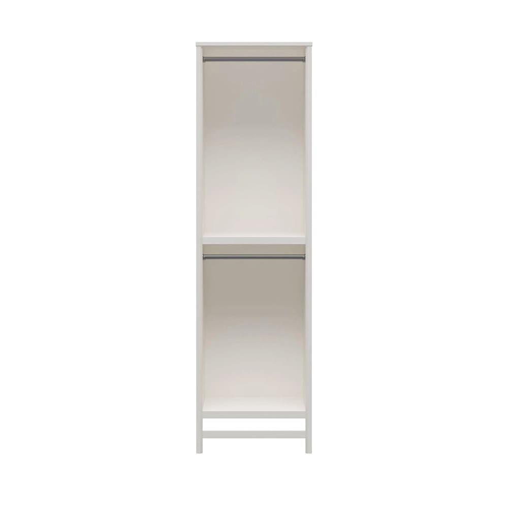 Systembuild Evolution 2-Shelf Double Closet with Rods, Ivory Oak