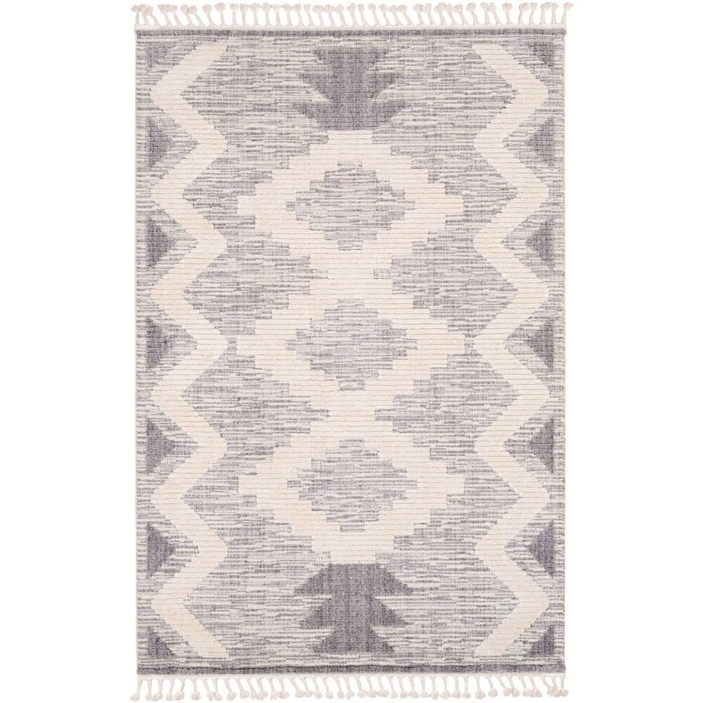 Surya Azilal 7'10"x10'2" Area Rug, Ivory/Gray