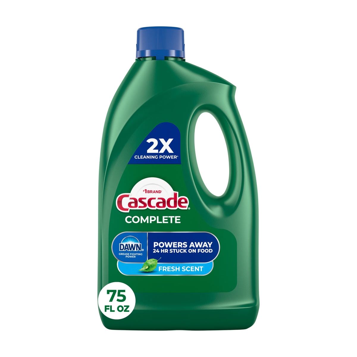 Cascade Complete Fresh Scent Dishwasher Detergent with Dawn, 75 oz