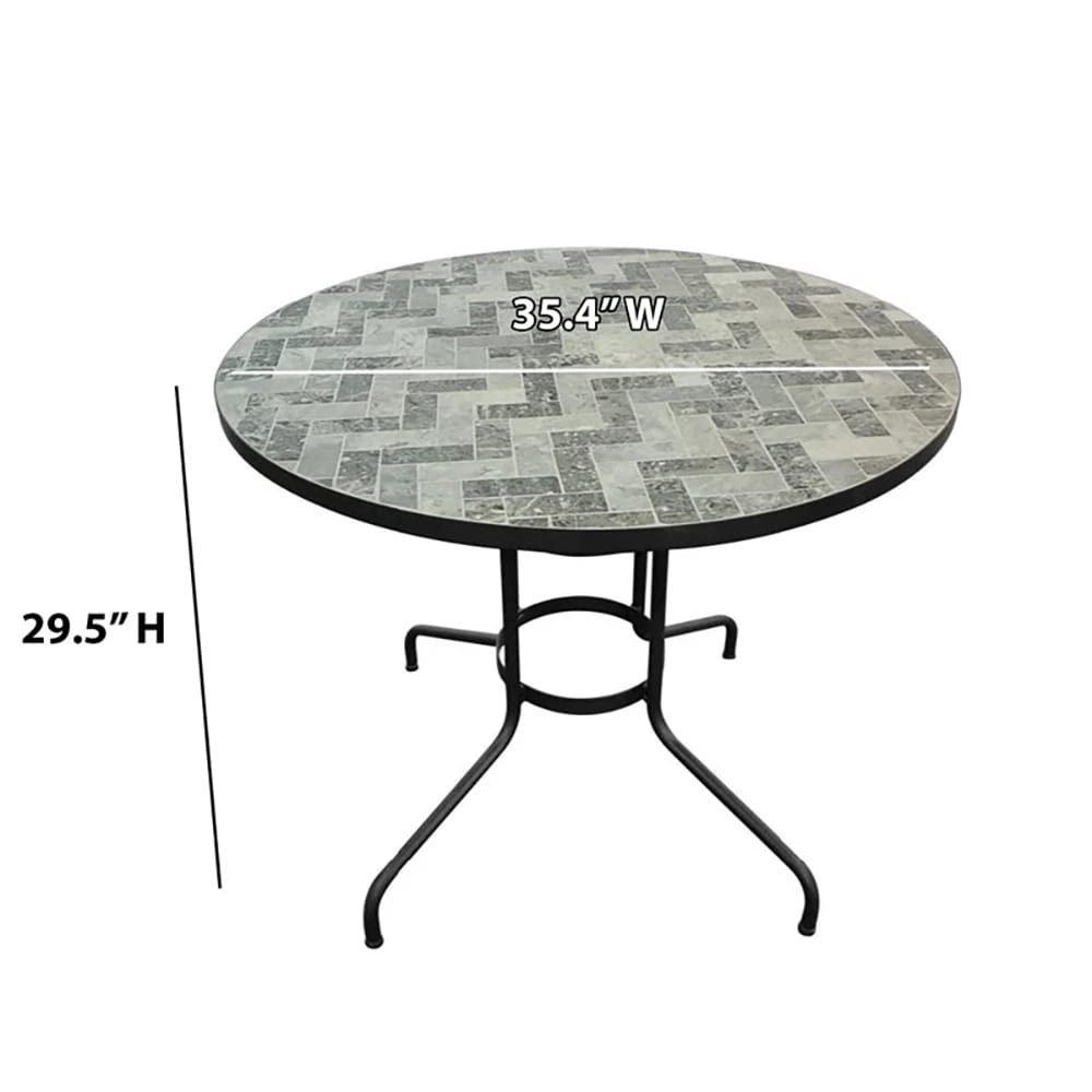 TK Classics 35" Mosaic Patio Table