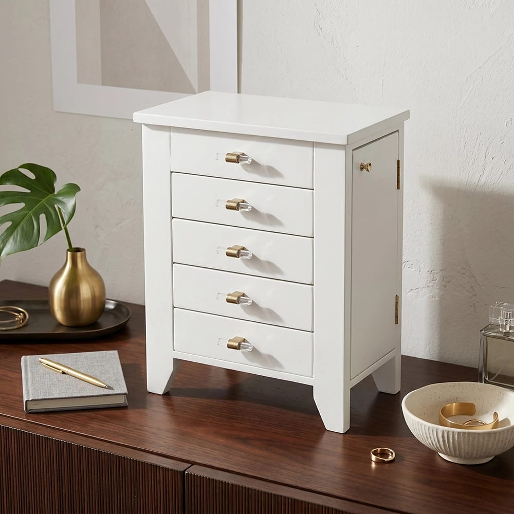 Hives & Honey Chelsea Jewelry Chest, White