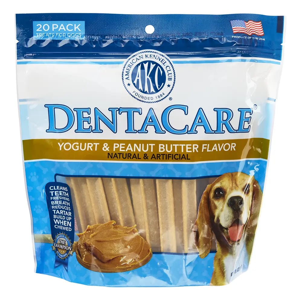 American Kennel Club Dentacare Yogurt & Peanut Butter Flavor Dog Treats, 20 pk.