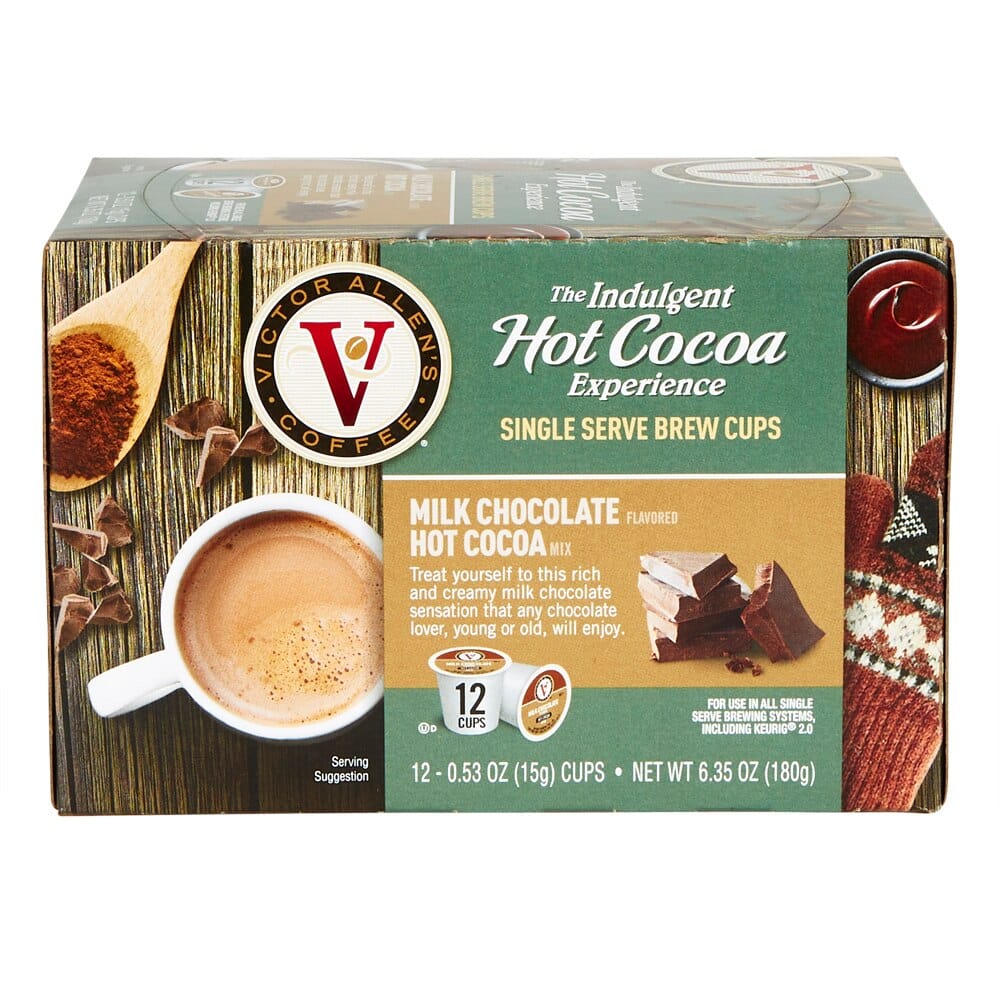 Victor Allen's Indulgent Hot Cocoa Experience Brew Cups, 12 Count