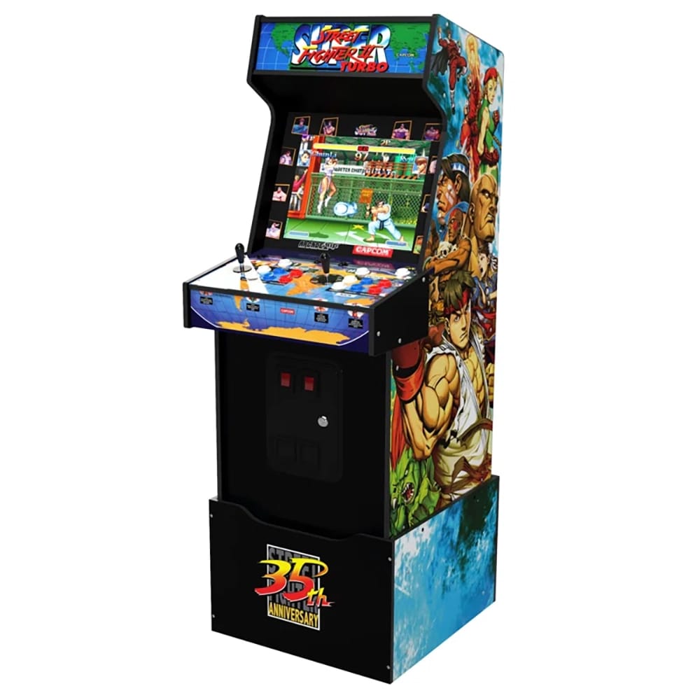 Arcade1Up Capcom Legacy 35th Anniversary Arcade Game with Riser