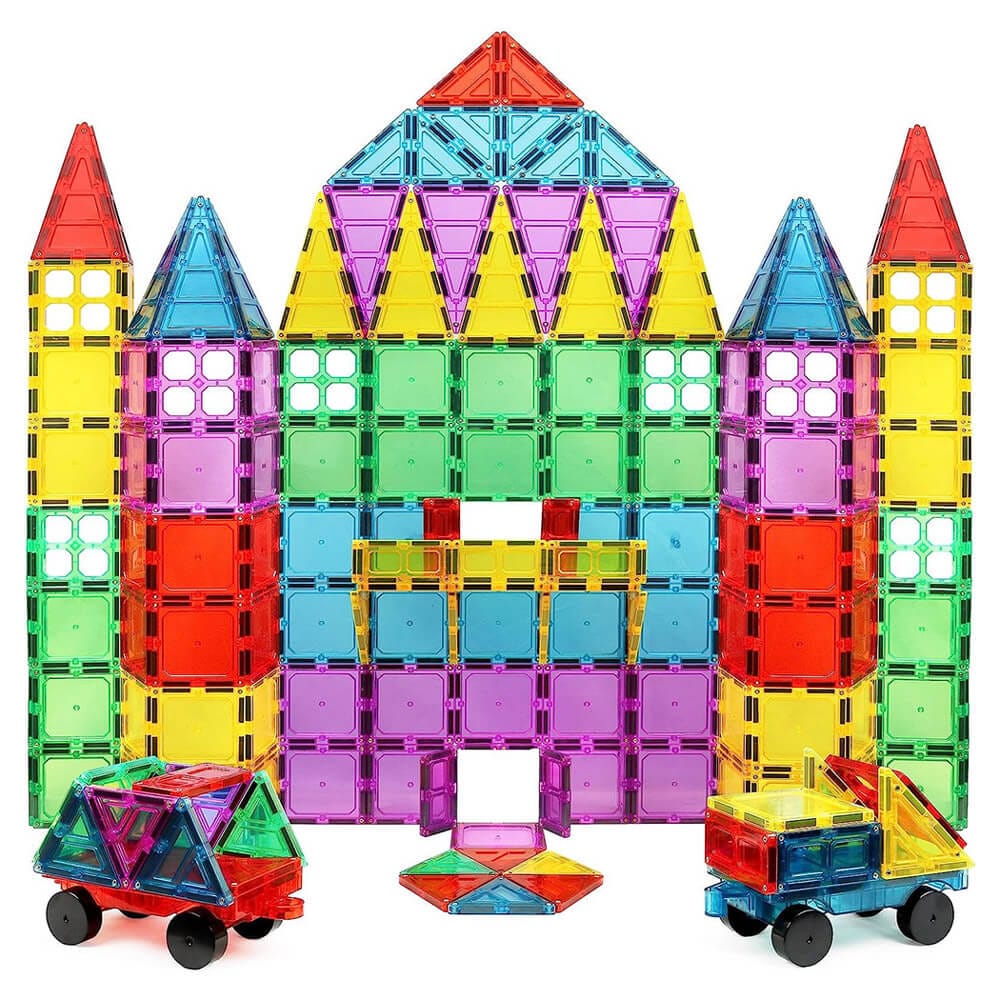 Magnet Build 100-Piece Extra Strong Magnetic Tiles Set