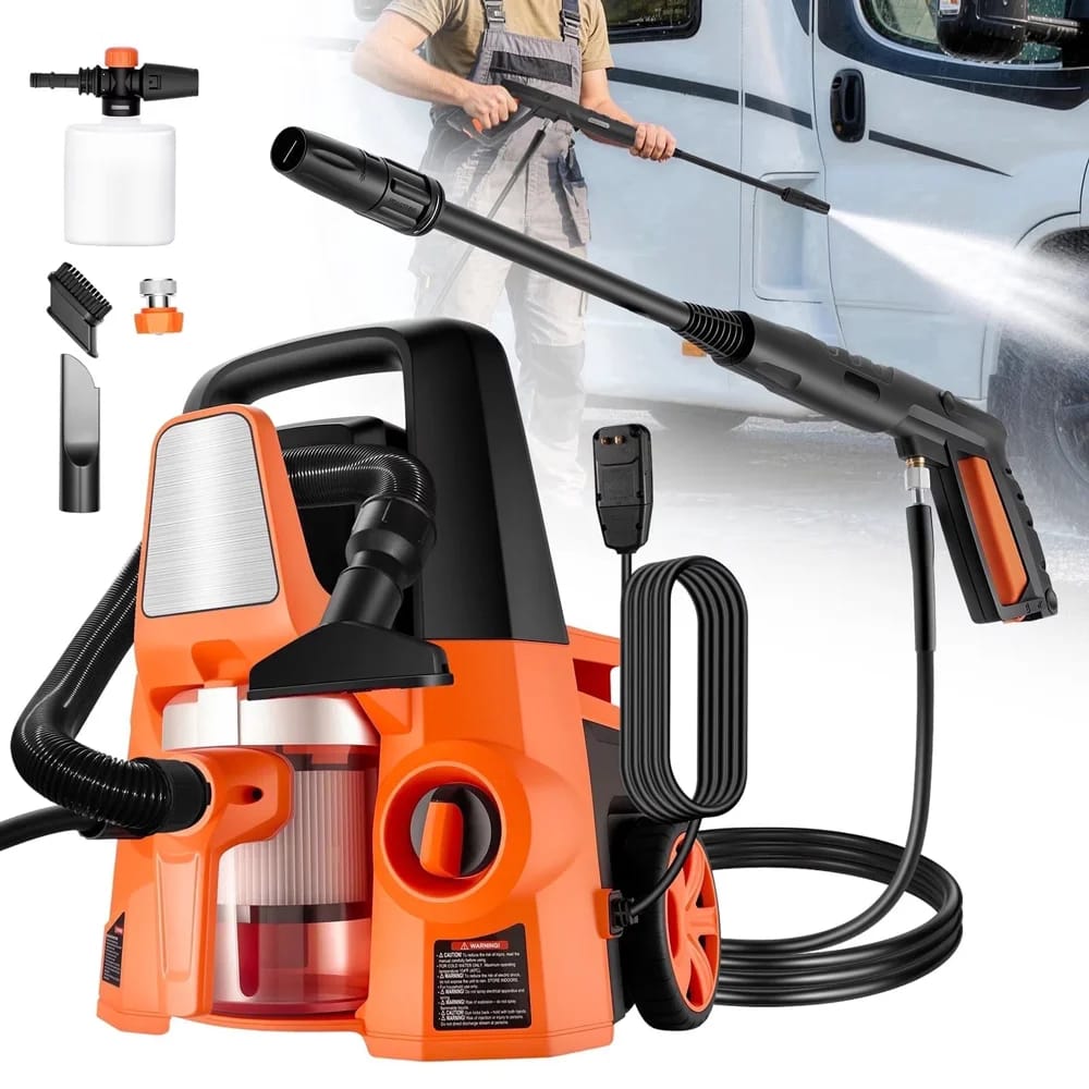 4-In-1 Electric Power Washer & Vacuum Cleaner