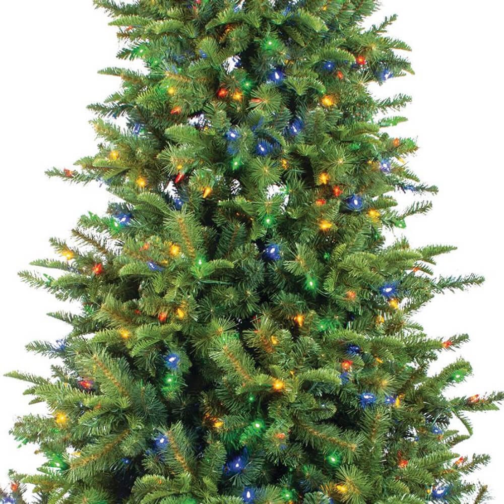 Caffco 9' Canyon Road Hinged Christmas Tree with 800 Multicolor LED Lights