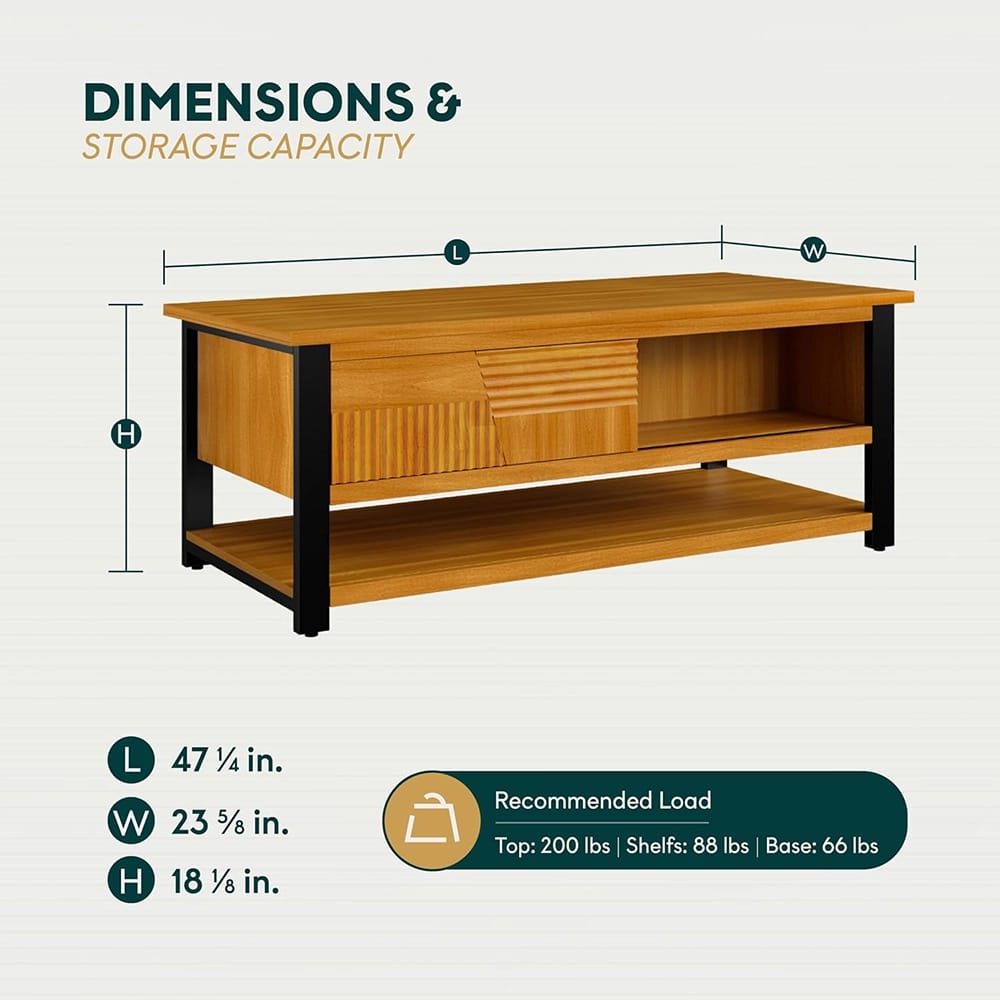 Bme Trapeze Coffee Table, Teak