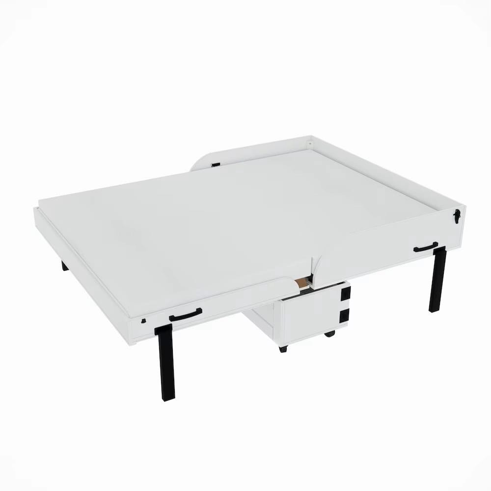 RoomAndLoft Murphy Cabinet Bed, Queen, White
