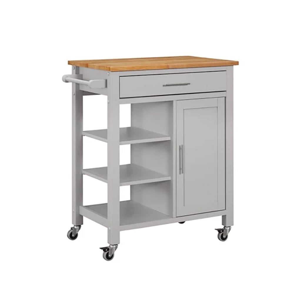 4D Concepts Edmonton Kitchen Cart, Gray