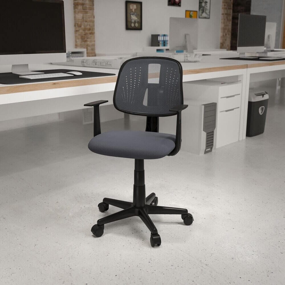 Mid-Back Mesh Swivel Office Chair, Gray