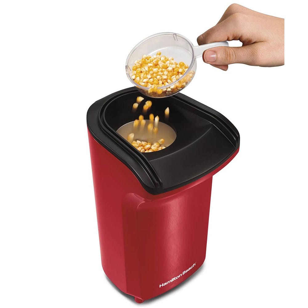 Hamilton Beach Hot Air Popcorn Popper, Red