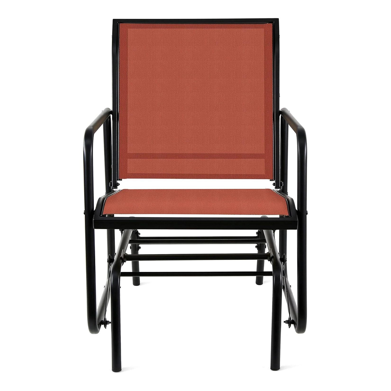 Patio Sling Glider Chair, Orange