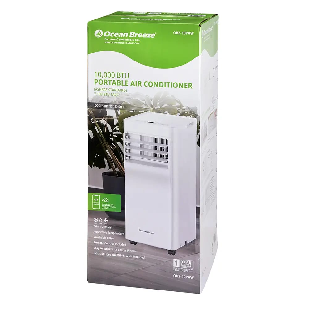 Ocean Breeze 10,000 BTU Portable Air Conditioner