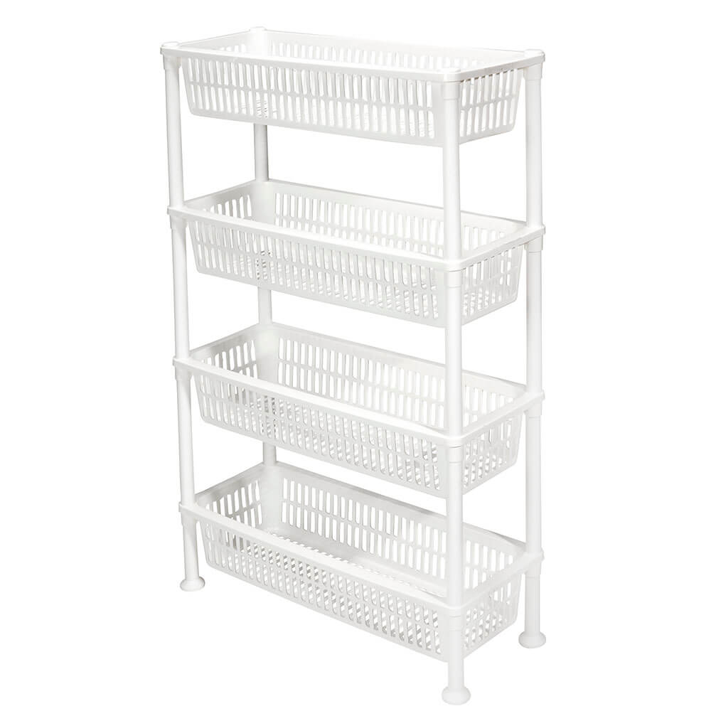 Nest Accents All Purpose 4-Tier Plastic Shelving, 31.4"