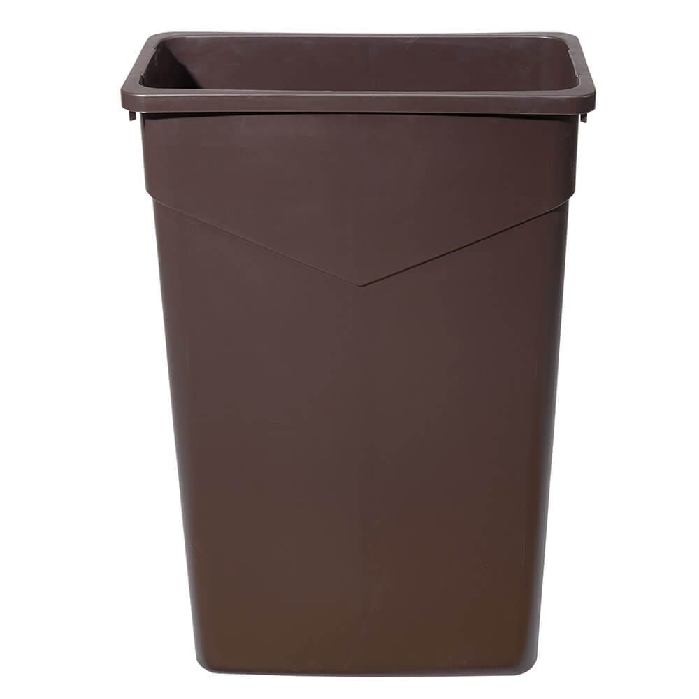 Singer 23 Gallon Rectangular Trash Can, Dark Brown