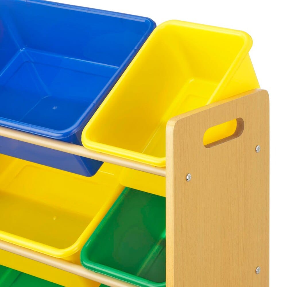 Whitmor 12-Bin Storage Organizer, Primary Colors