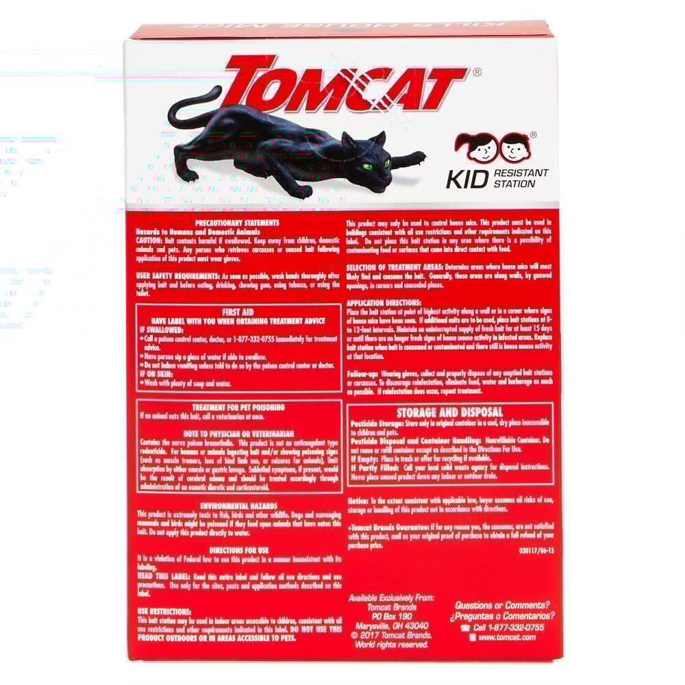 Tomcat Mouse Killer Disposable Bait Station, 4-Count