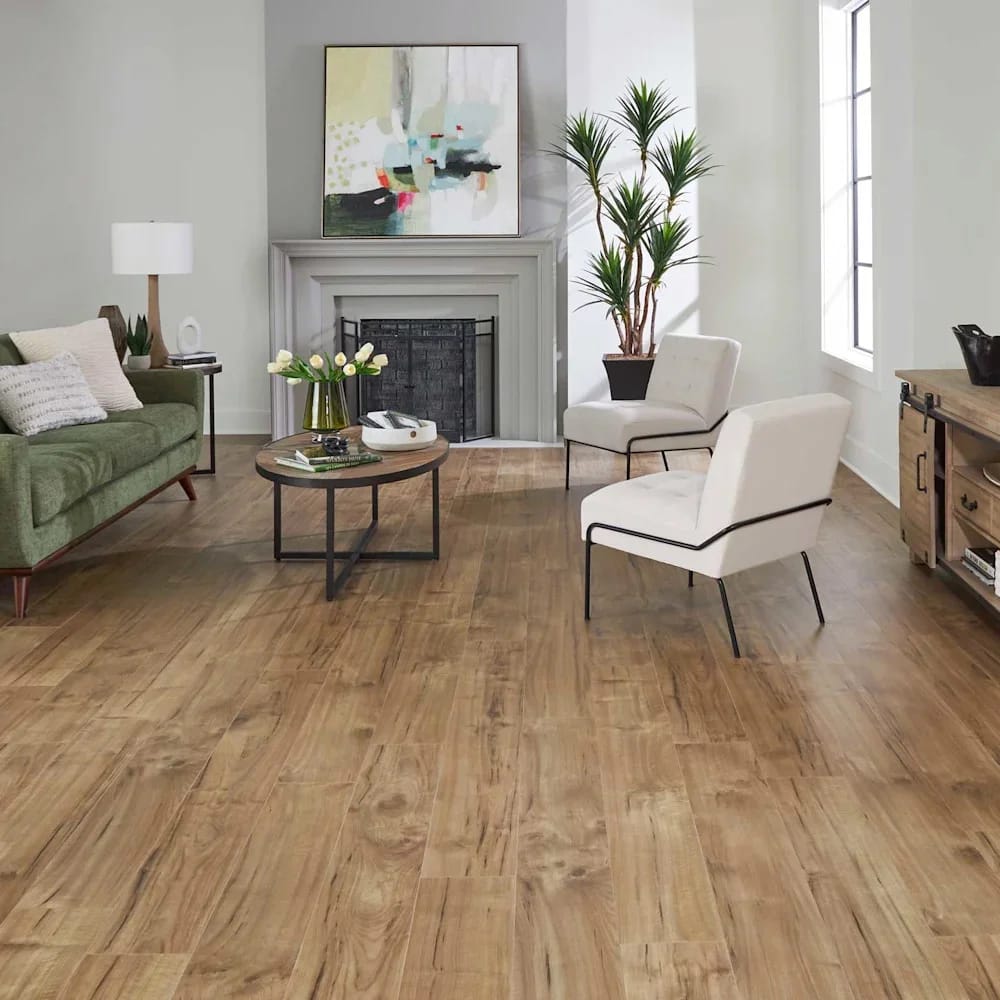 CoreLuxe 7mm Somerset Valley Myrtle Waterproof Rigid Vinyl Plank Flooring, Blonde, 25.9 sq. ft. ($4.44/ sq. ft.)