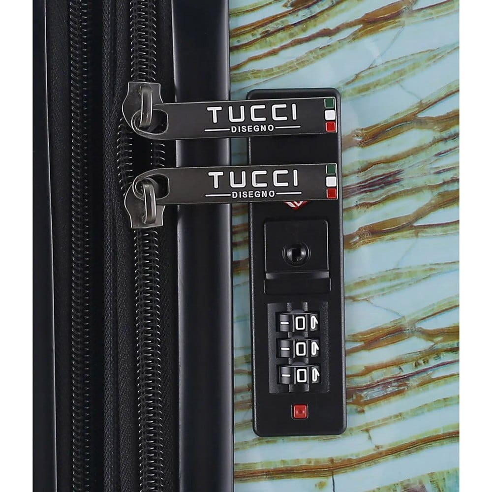 TUCCI Italy Earth Art Emerald Marble 3-Piece Set (20", 24", 28") Luggage Set