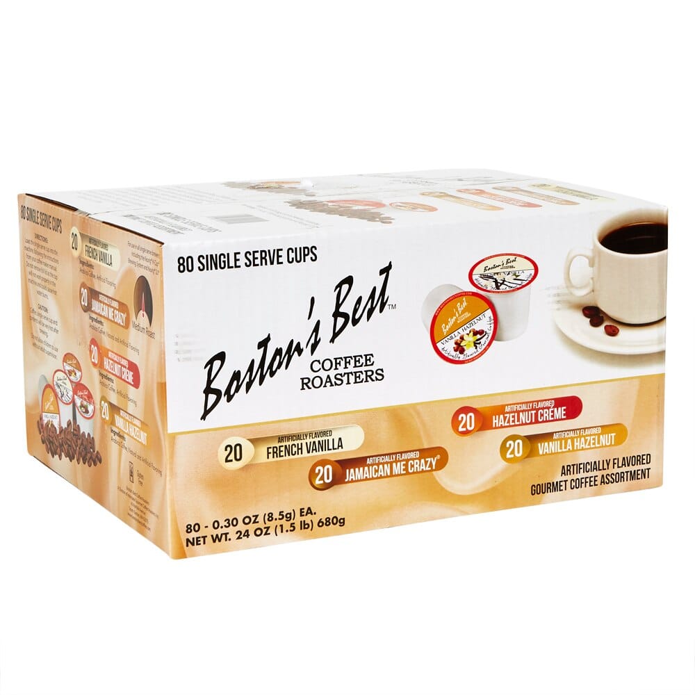 Boston's Best Assorted Coffee Cups, 80 Count