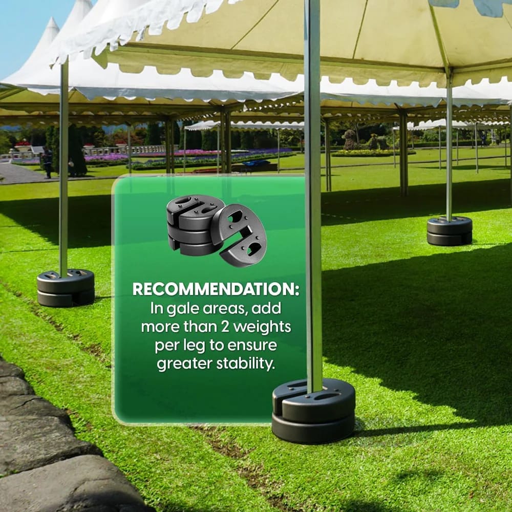 Idzo No-Pinch Canopy Weights, 8-Piece, 80 lbs