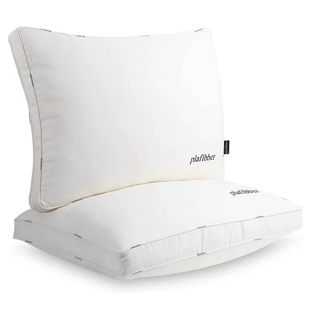 plafibber Soft Fluffy Down Alternative Pillows, King, Set of 2