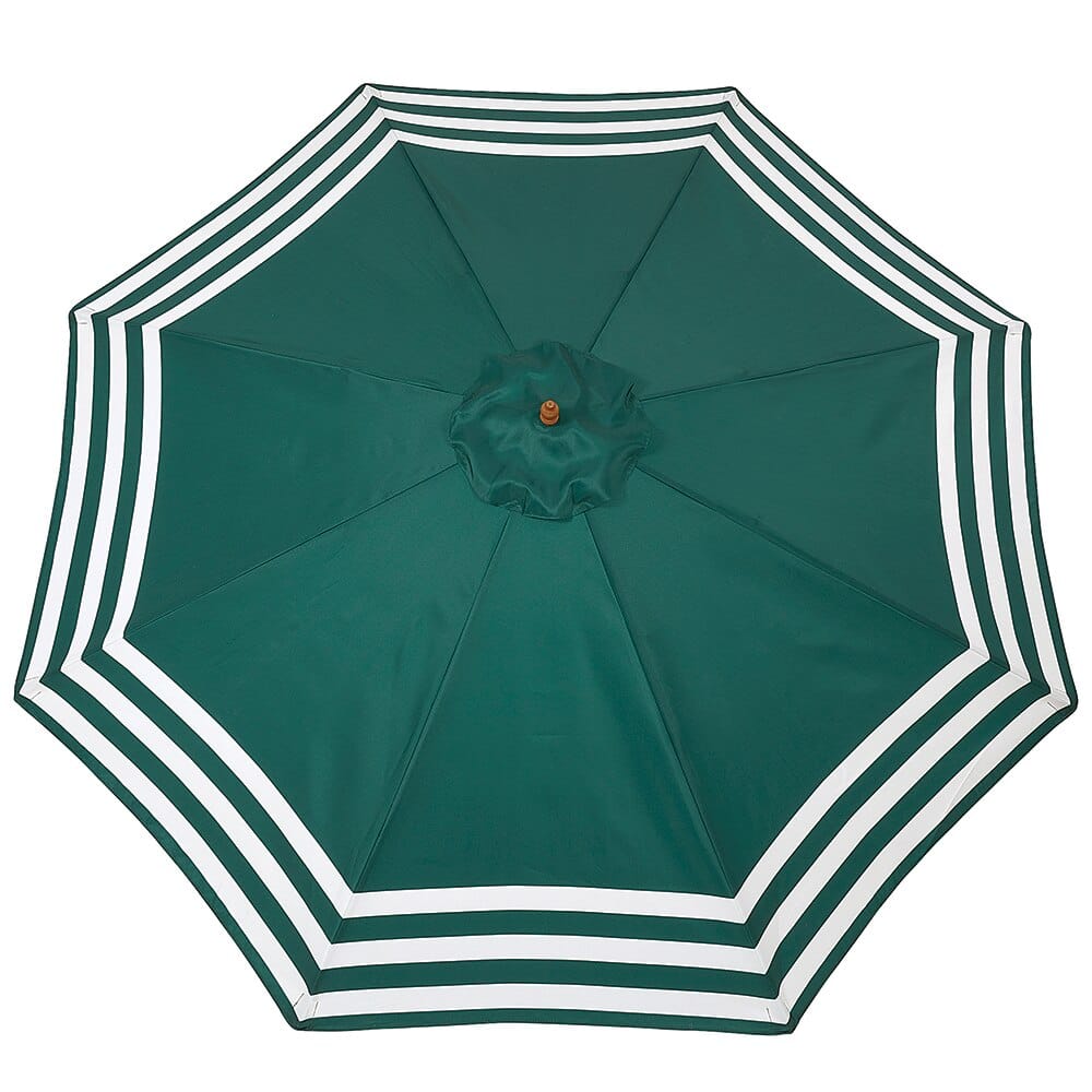 9' Bamboo Market Umbrella, Striped