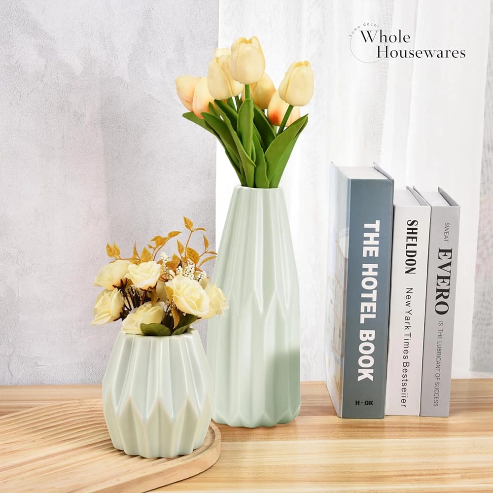 Whole Housewares Decorative Ceramic Vases, Set of 3