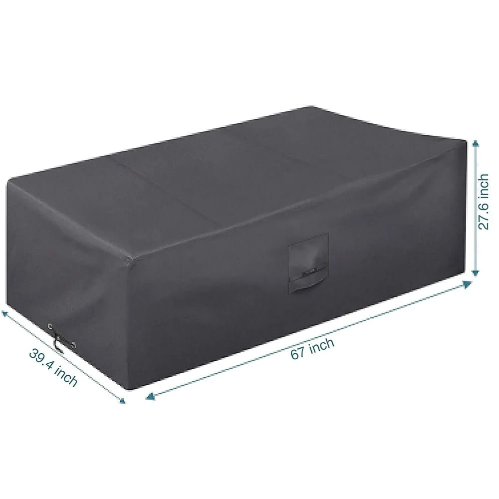 Smartpeas Outdoor Furniture Cover, Cool Gray, 67" x 39.4"