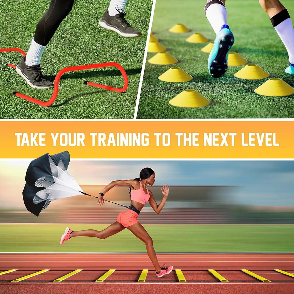 Yes4All Ultimate Agility Ladder Speed Training Equipment Set
