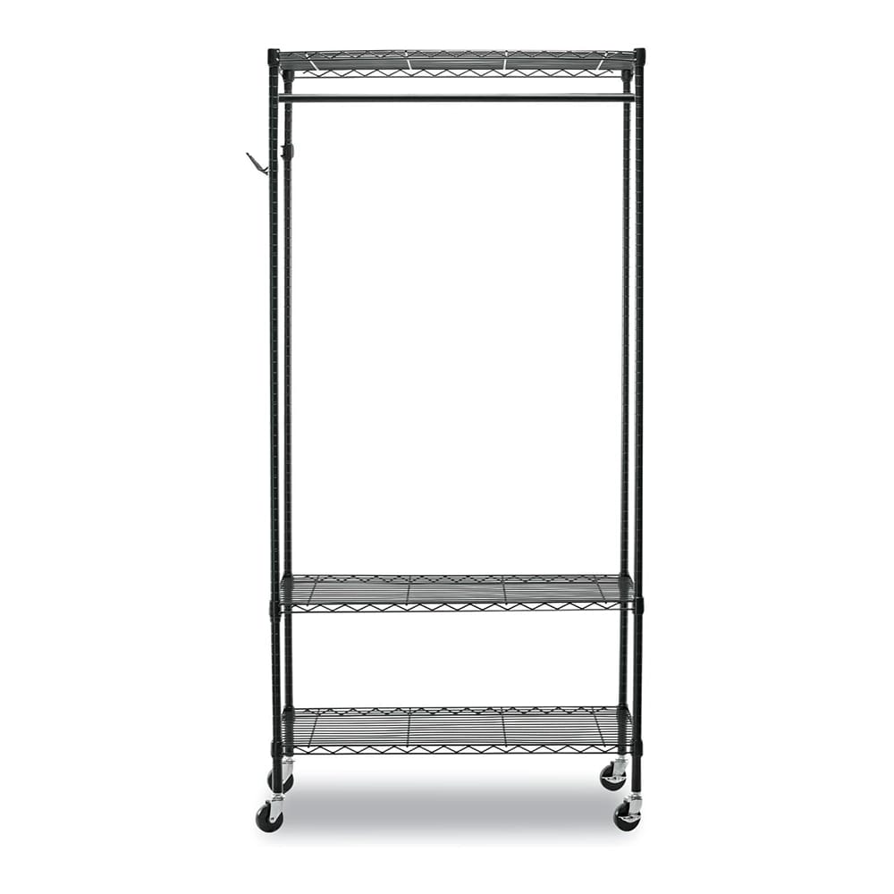 Alera Wire Shelving Garment Rack, Black