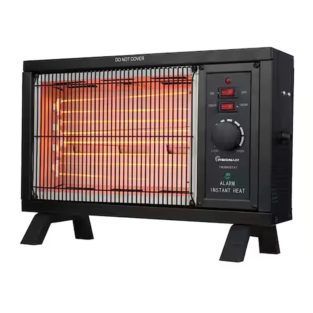 Radiant Electric Space Heater, Black