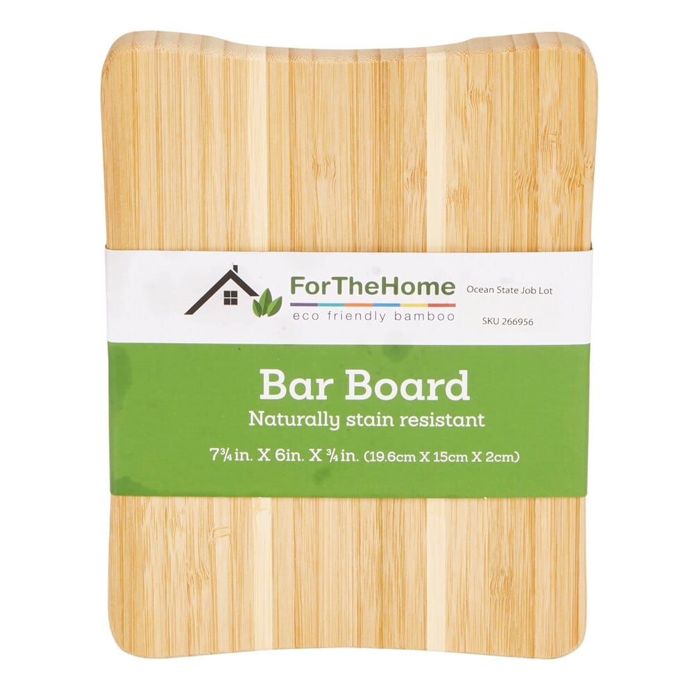 Eco Friendly Bamboo Bar Board, 6"