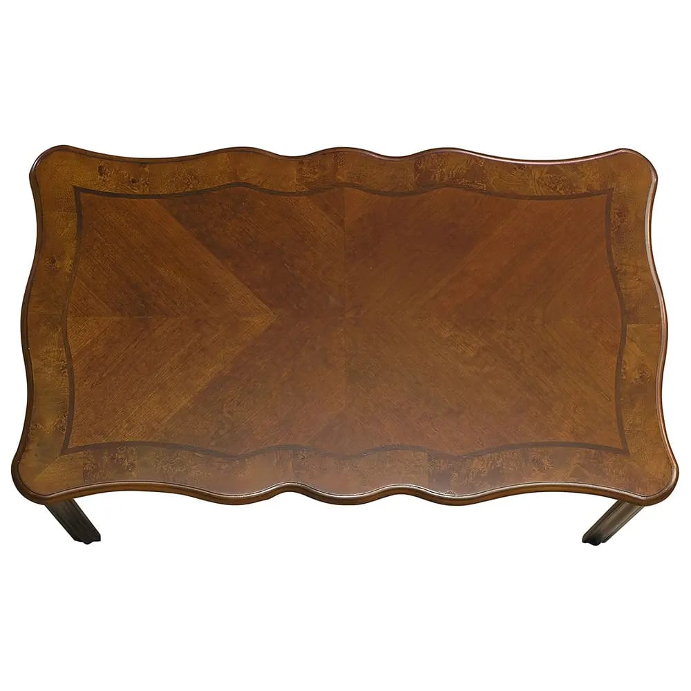 Fairview Game Rooms Traditional Style Rectangular Coffee Table, Chestnut
