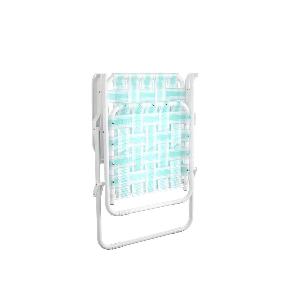 Novogratz Steel Folding Chairs, Aqua, 2 Pack