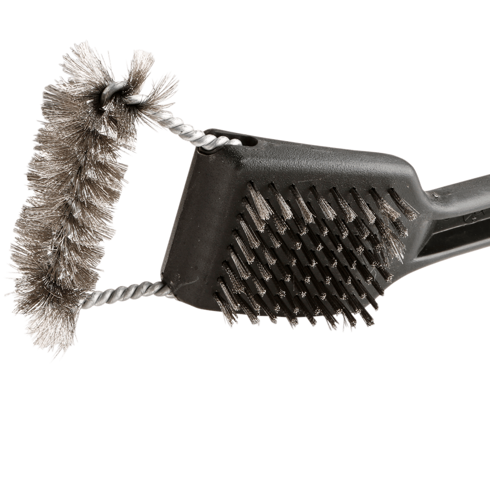 Roadhouse BBQ Stainless Steel Top Action Dual Grill Brush, 18"