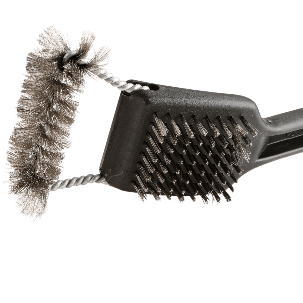 Roadhouse BBQ Stainless Steel Top Action Dual Grill Brush, 18”