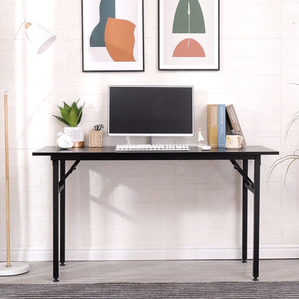 55" Foldable Desk, Black